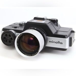 Minolta vintage Black and Silver Camera